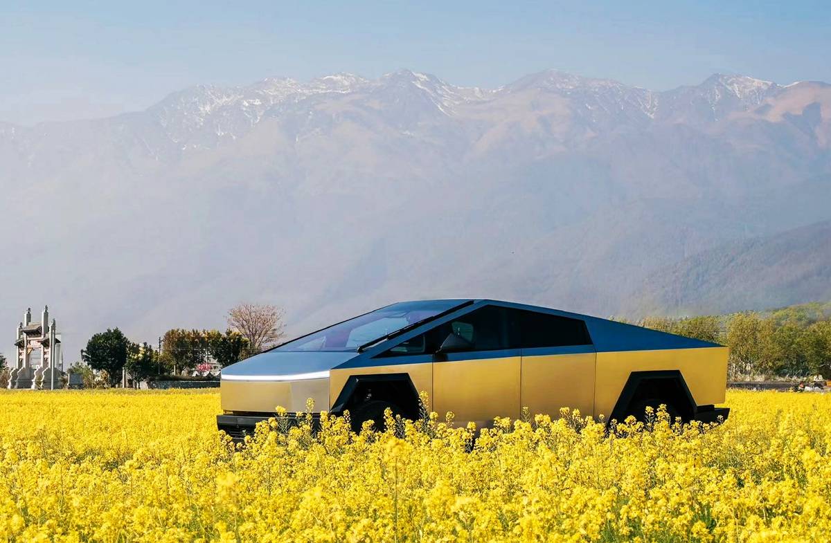 特斯拉赛博越野旅行车亮相大理，科技与自然交融下的旅游新想象